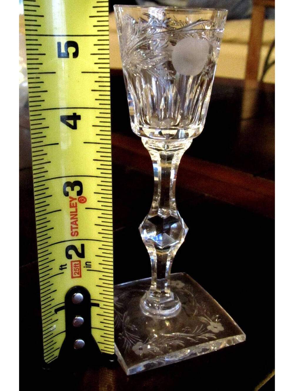 Antique Hawkes Fruit Sherry Cordial Cocktail Glass 5 3/8" Extremely RARE